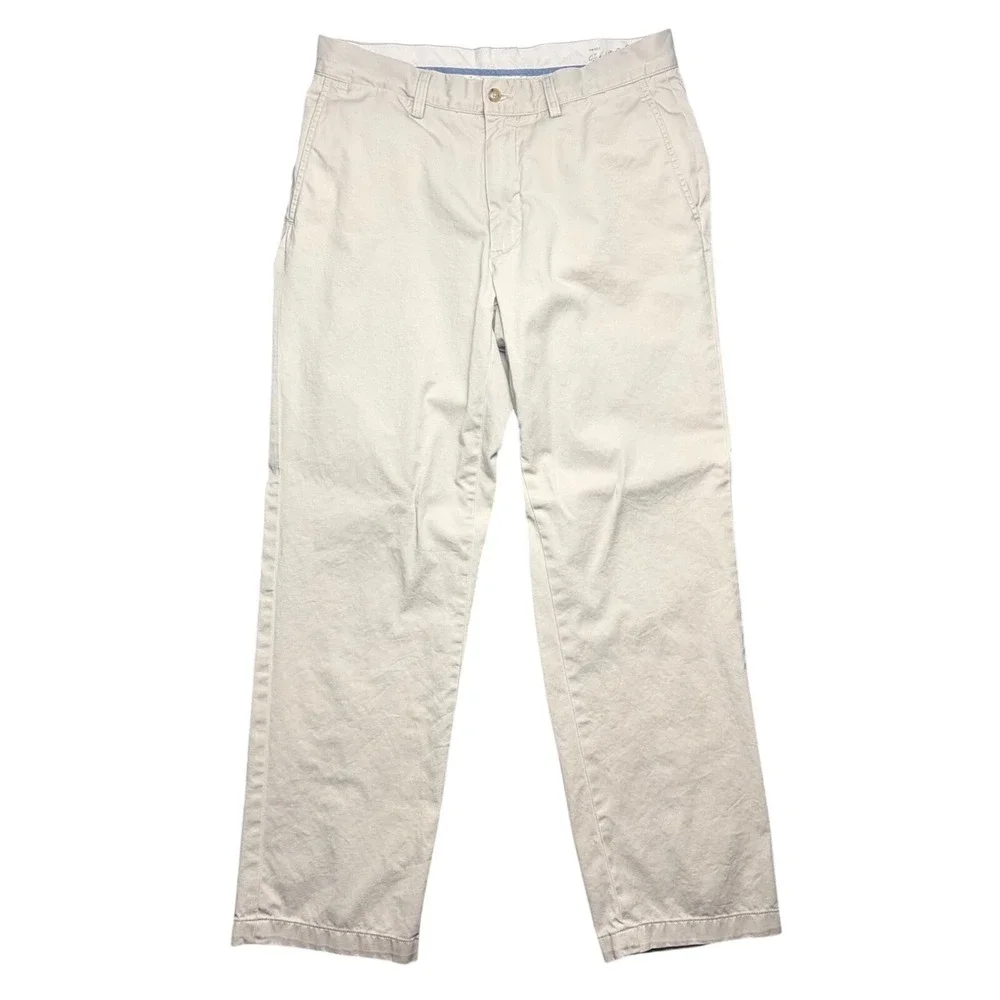 Polo Ralph Lauren Pants Mens 32 Tan Classic Fit Chinos Khaki Cotton Straight Leg